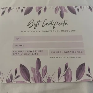 Voucher for Wildly Well Functional Medicine of Rogers
