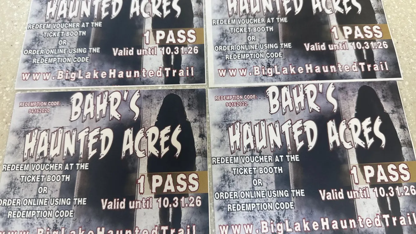 (4) Passes to Bahr’s Haunted Acres