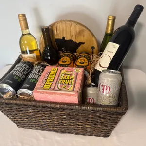Craft Beer, Wine, and Charcuterie Board Basket