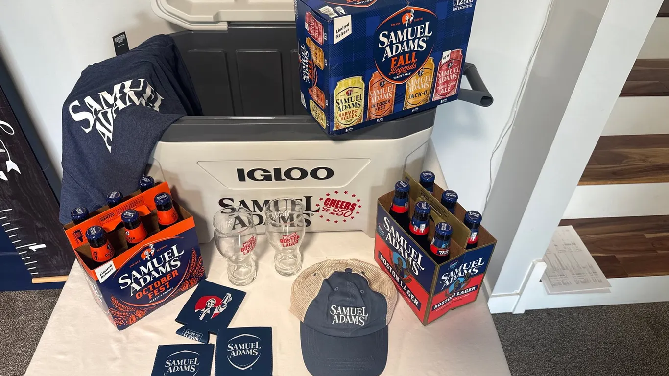 Samual Adam’s Cooler, Swag, and Beer Package