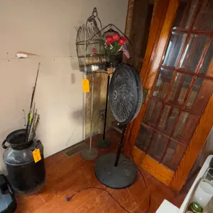 (2) Bird Cages and Fan