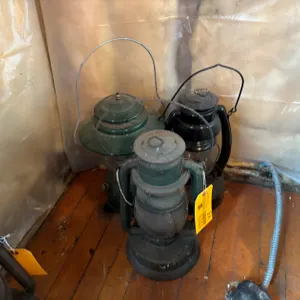(3) Oil Lanterns