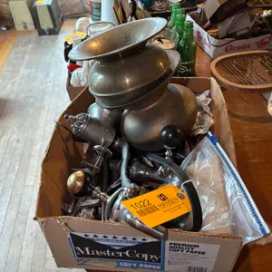 Vintage Meat Grinder and Beer Taps