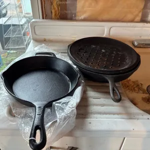 (2) Cast Iron Pans