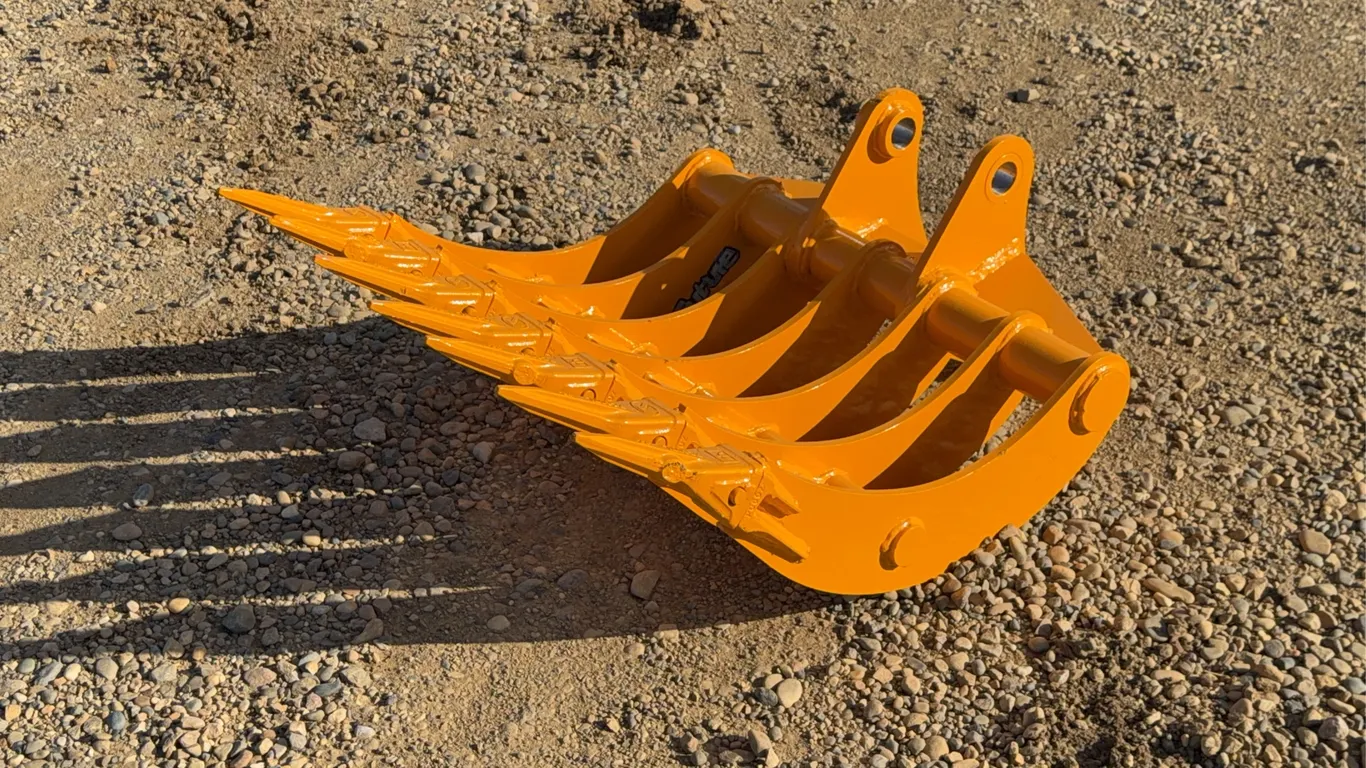CAT305 Excavator Rake with Teeth