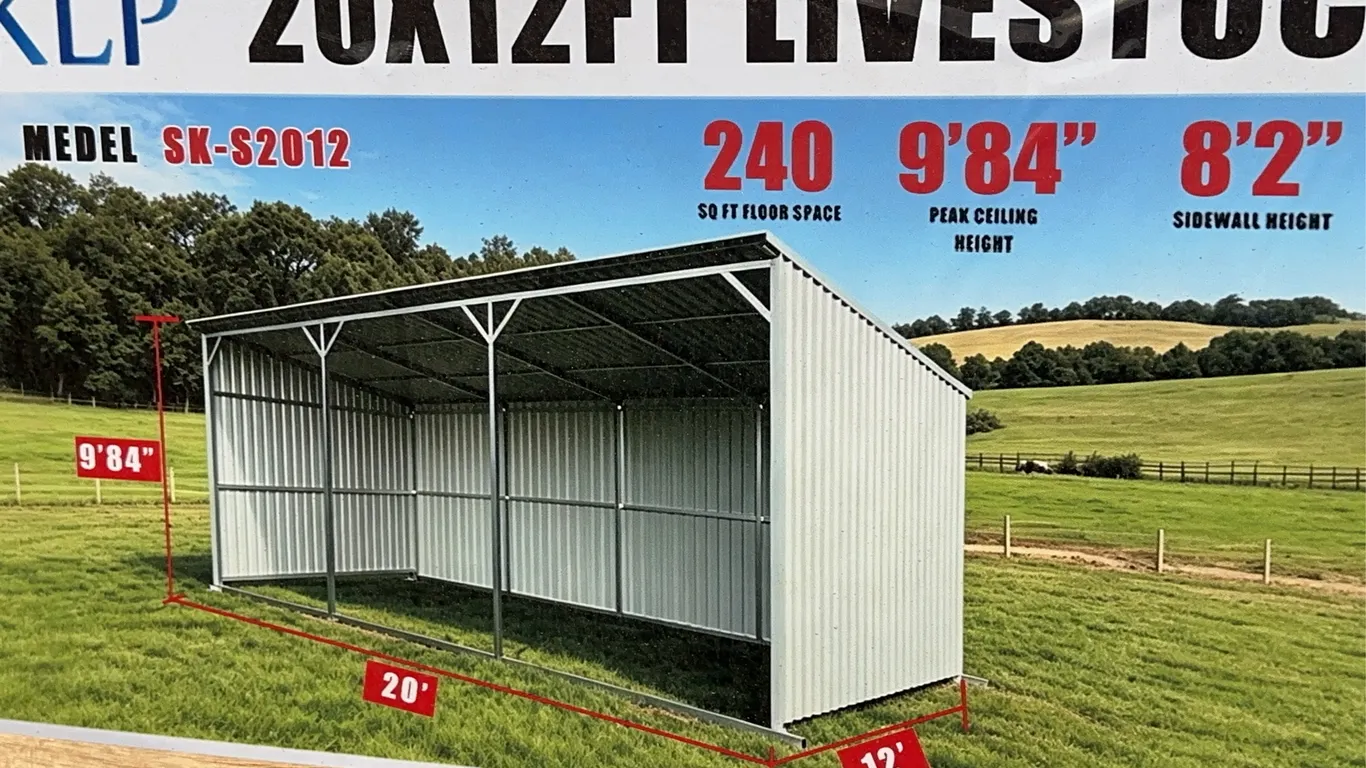 SKLP 20 x 12ft Livestock Shed