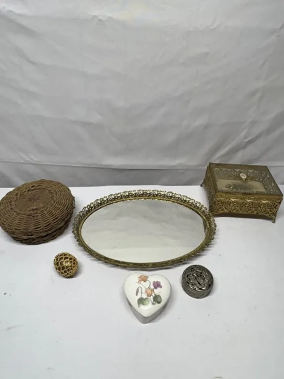 Hollywood Regency Style Vanity Set