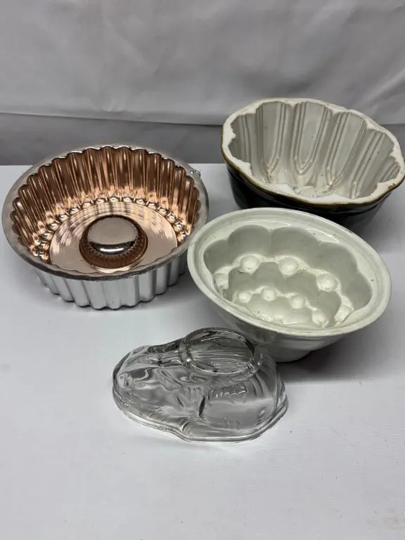 Ceramic, Glass & Metal Jelly Molds
