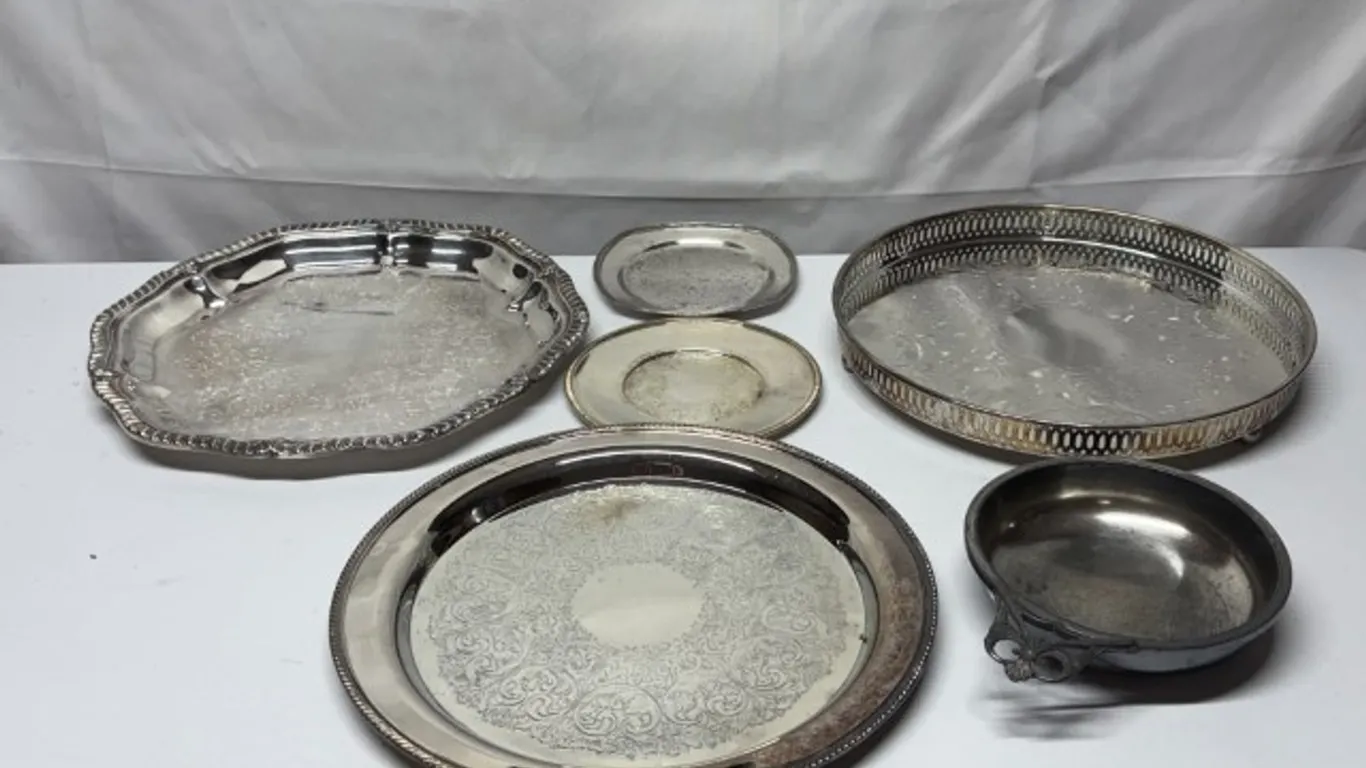Silver-Plated Serving Trays