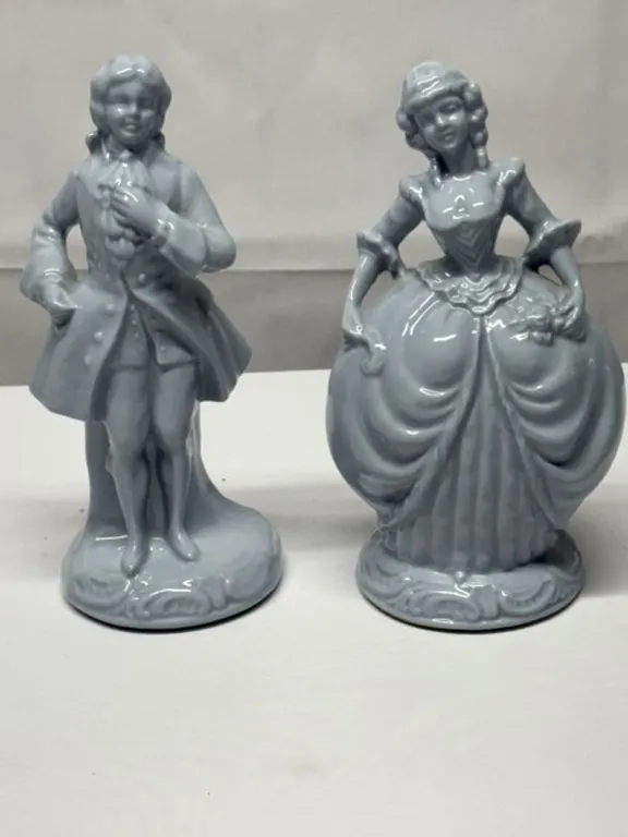 Light-Blue Porcelain FIgurines