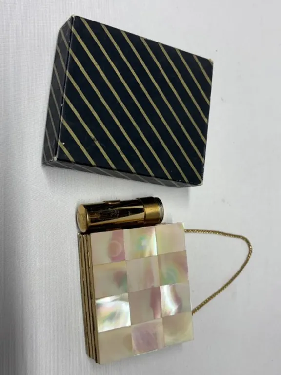 1940s/1950s MOP and Brass Compact Purse