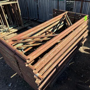 13 Galvanized Steel Scaffold Frames, 5x3ft
