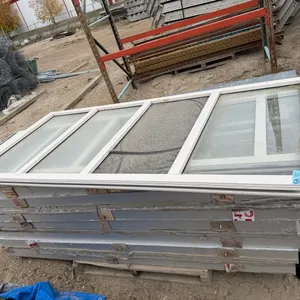 Pallet of Aluminum-Framed Commercial Glass Door & Window Assemblies