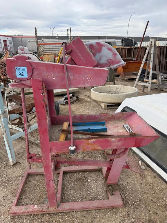 Commercial Masonry / Brick Saw w/ Baldor 3 HP Electric Motor