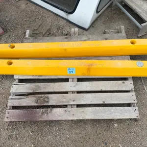 2 TUF-STOP Heavy-Duty Yellow Parking Lot Wheel Stops / Parking Curbs