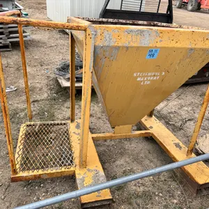 Heavy-Duty Steel Concrete / Masonry Hopper with Work Platform & Safety Rails