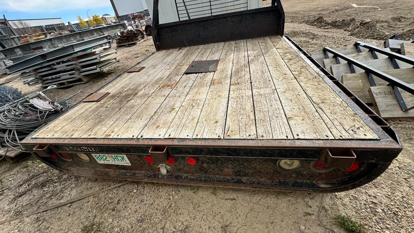 Trailtech 8’ W x 8’9” L Steel Flat Deck Truck Bed with Headache Rack
