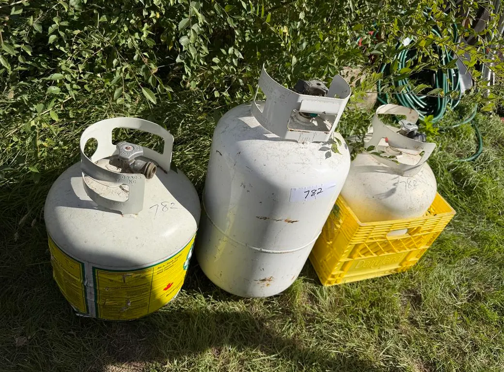 (3) Propane Tanks - Empty (Unknown Certification)