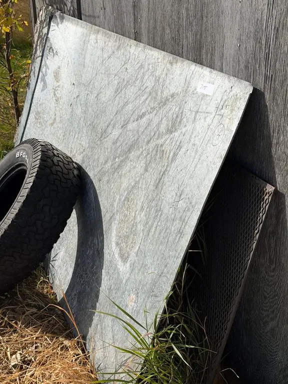 (4) Galvanized Steel Sheets 4'x6'
