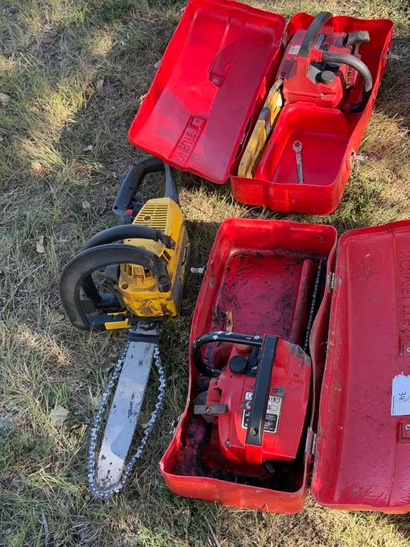 (3) Gas Chainsaws - (2) Homelite & (1) McCulloch