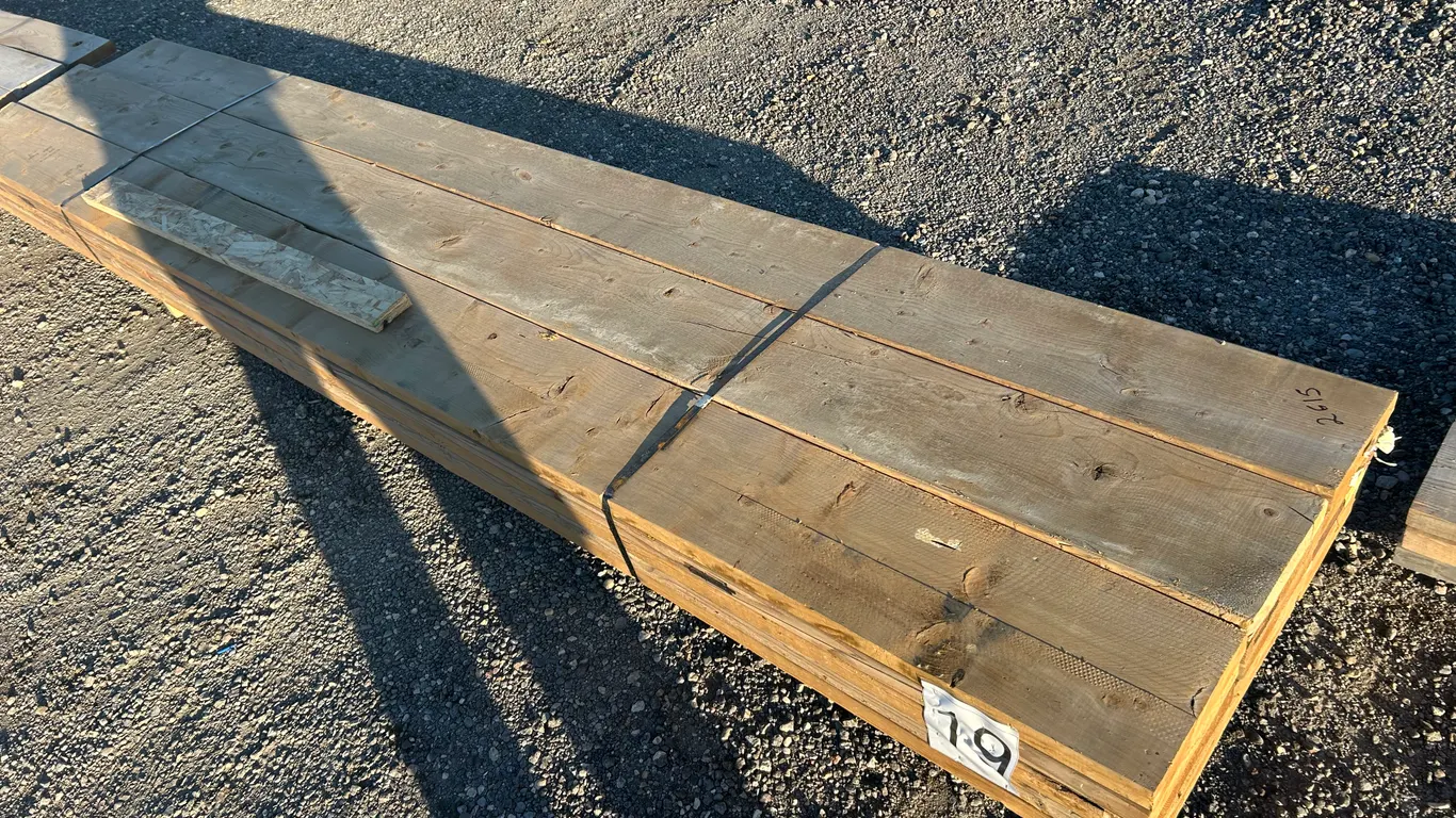 2"x10"x12' Brown Treated Board - Must Take 15 Times The Bid Price