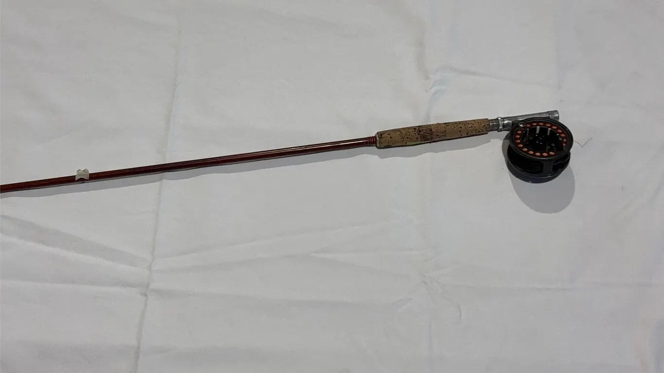 Antique Bamboo Fly Fishing Rod w/ Reel, Approx. 96", *Unreserved*