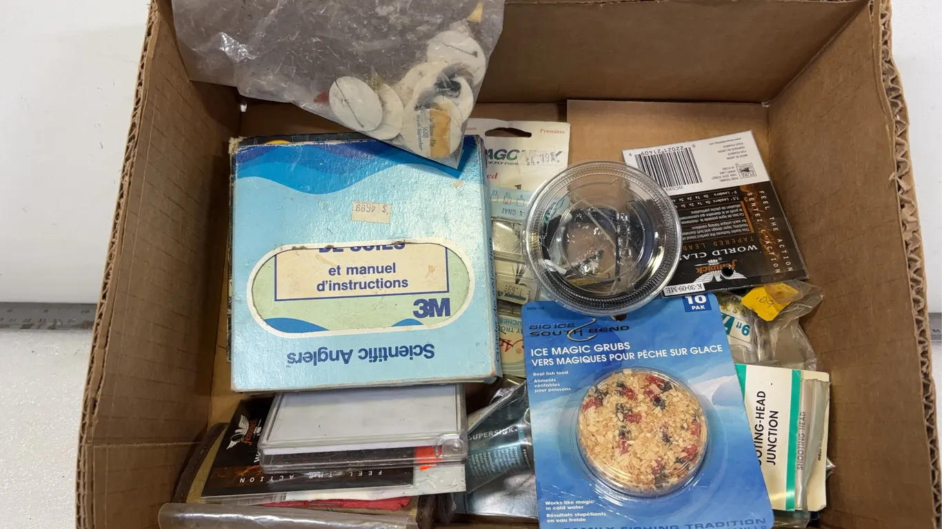 Various Fly Fishing Lines, Flies, Hookes, Fish Food Bait, Ect *Unreserved*