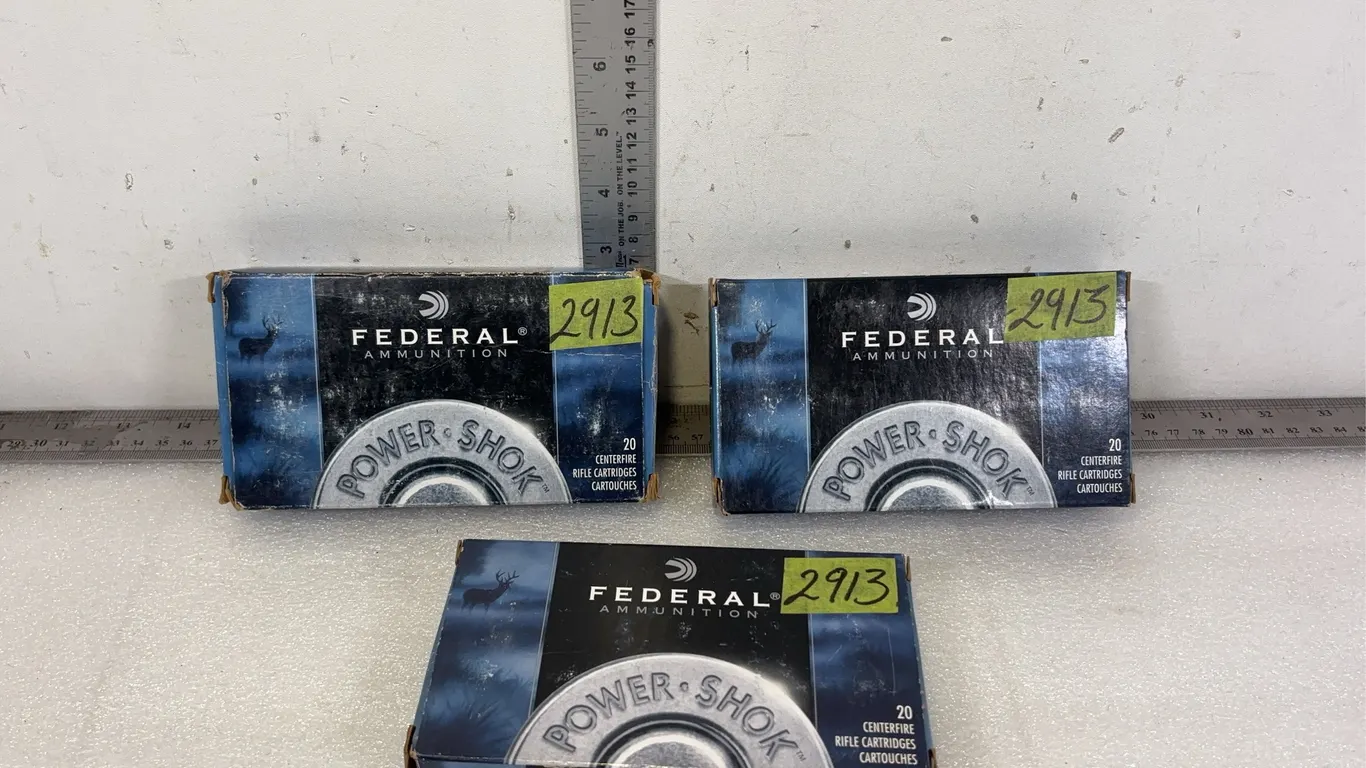 3 - Federal PowerShok 30-06 SPRG Cal Rounds *Unreserved*