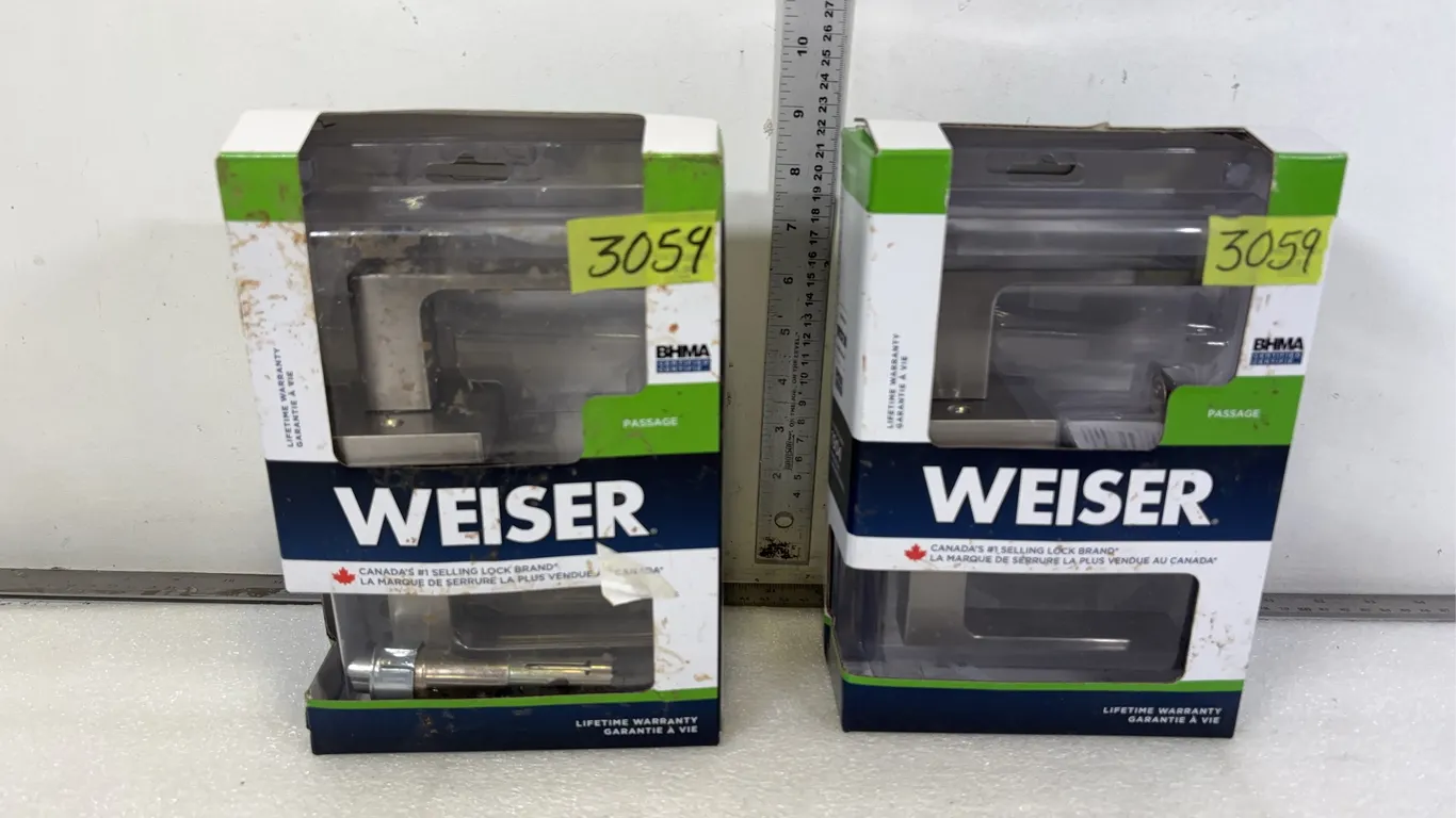2 - Weiser Passage Door Handle and Lock *Unreserved*