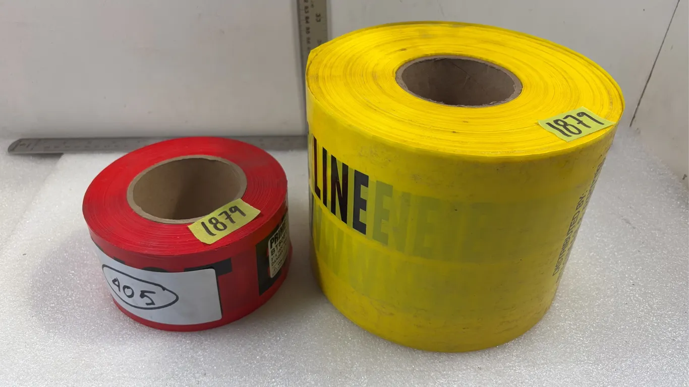 PrimeGuard 1000' "Danger" Tape and "Caution Electrical Line Buried Below" Tape *Unreserved*