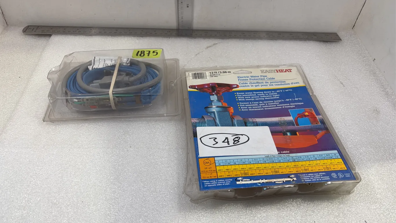 2 - Electric Water Pipe Freeze Protection Cables *Unreserved*