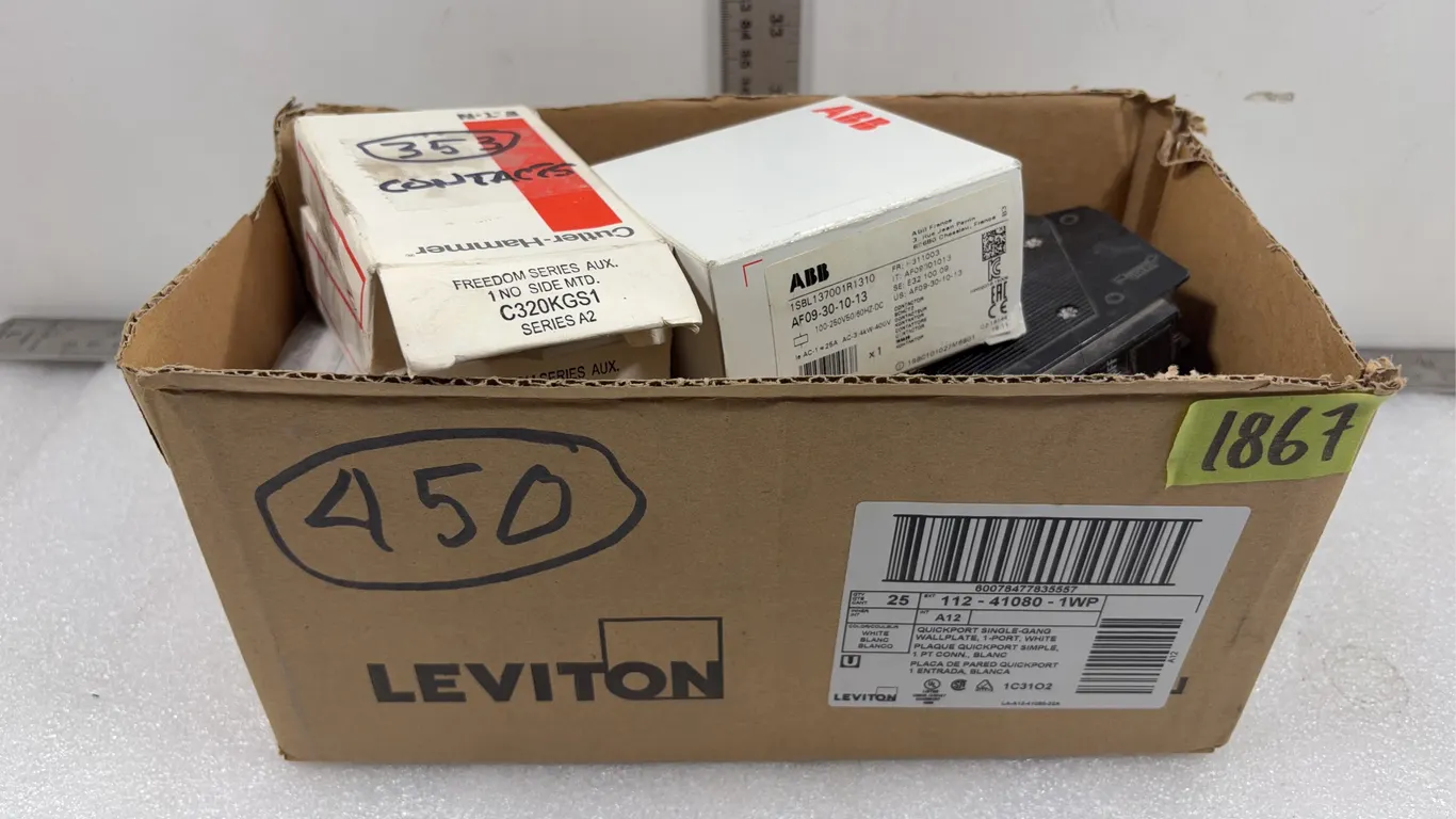Assorted Breakers, Auxilary Contacts, Electrical Contactor *Unreserved*