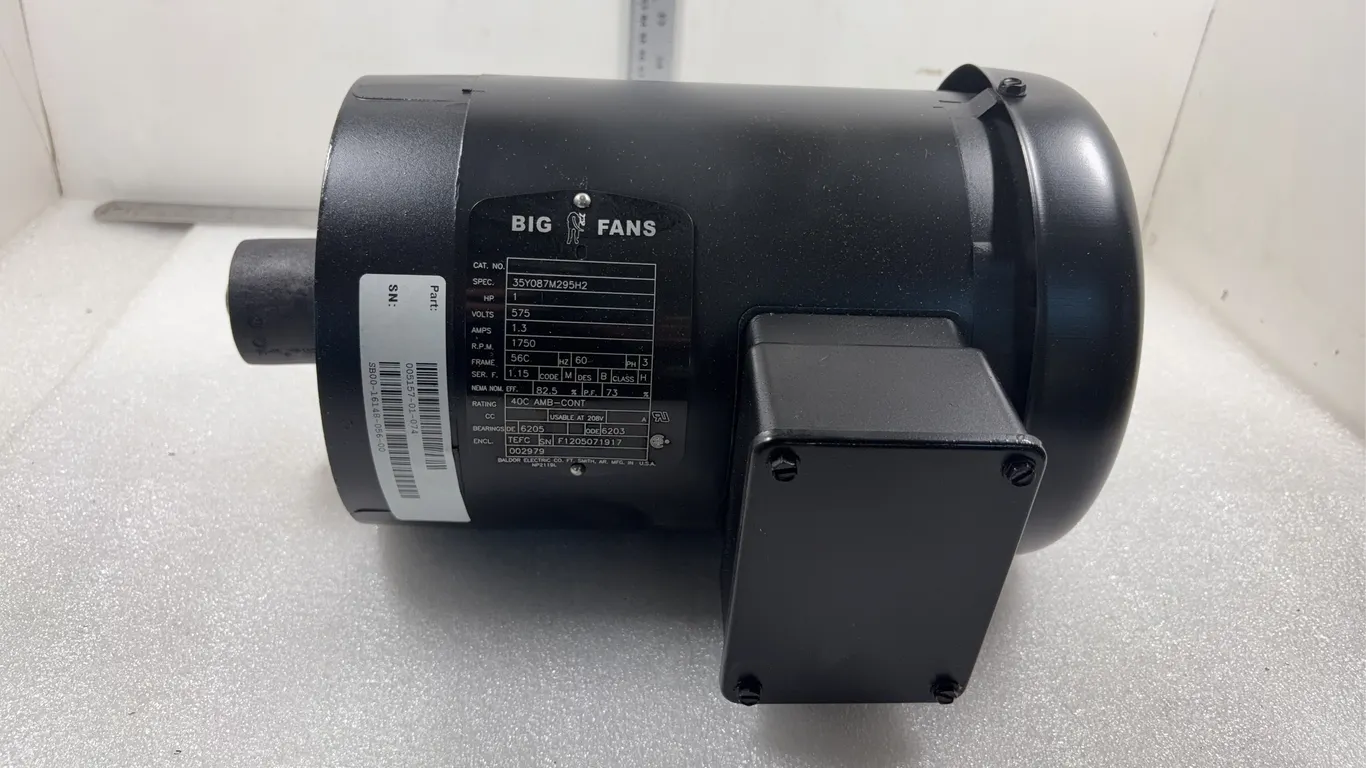 Big Ass Fans 1HP 3-Phase Industrial Ceiling Fan Motor, Approx. 16"x12"x11" *Unreserved*