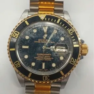 (DSS178) Rolex Oyster Perpetual Submariner 40mm Black, Gold and Silver Watch (CJ)