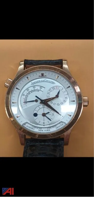 (DSS182) Jaeger Le Coultre Master Control 18kt Watch (CJ)