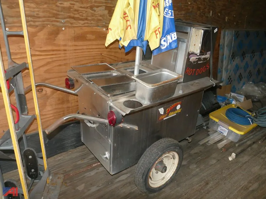 (#14) Propane Fired, Towable, Hot Dog Cart
