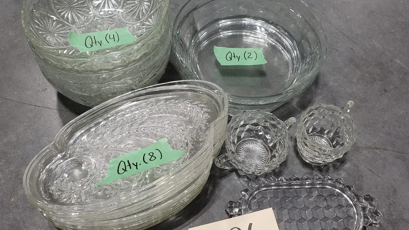 Assorted Glass Dishware