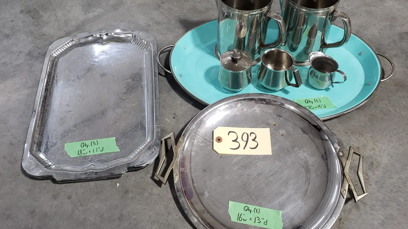 Assorted Silver Serving Dishware