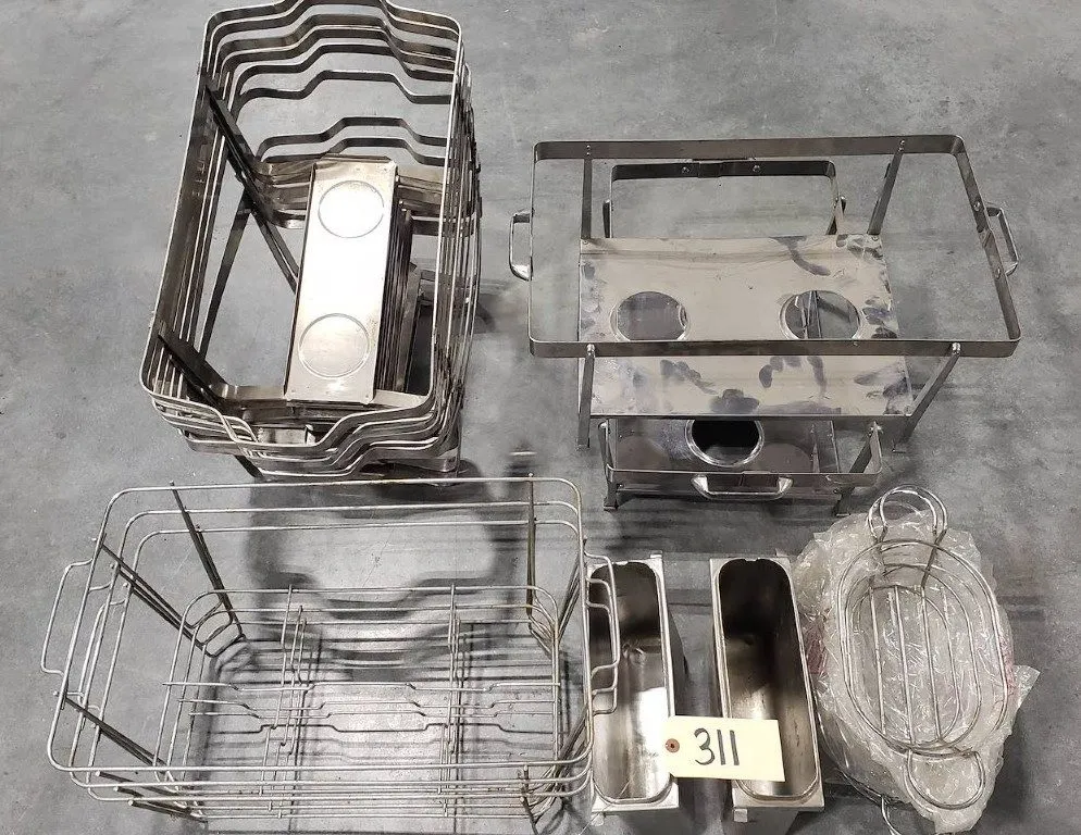 Assorted Chafing Stands & Kitchenware