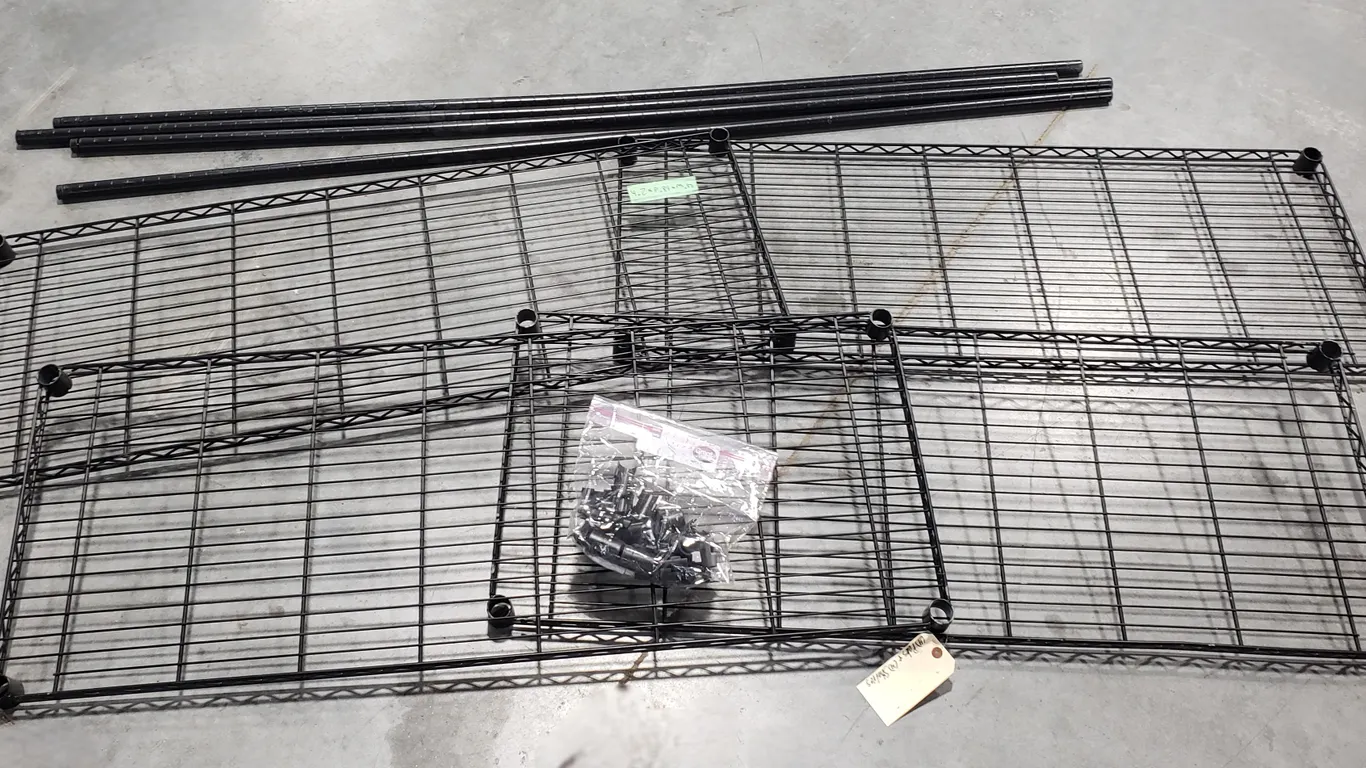 4-Tier Metal Wire Shelving Unit