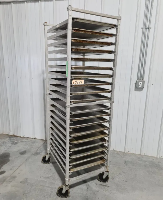 New Age Sheet Pan Rack with Pans