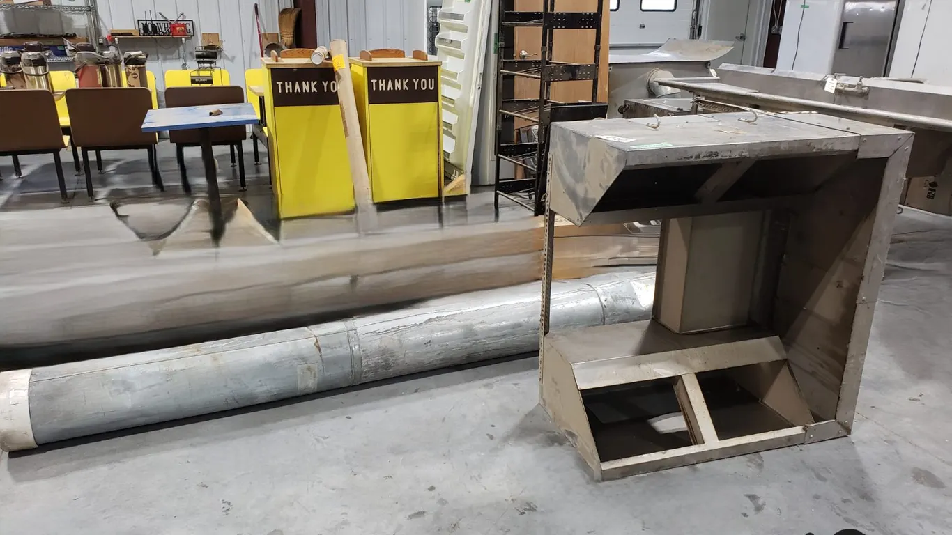 Stainless Steel Vent Hood and Duct