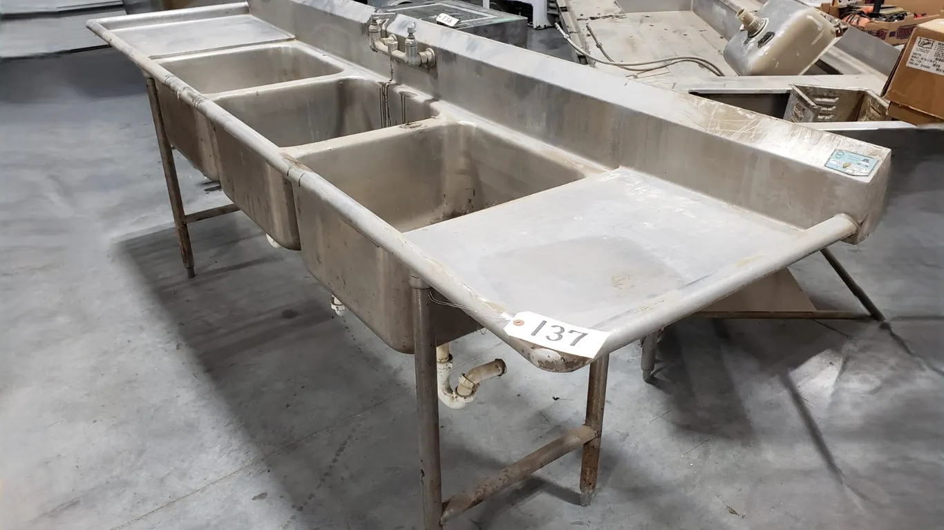 Advance Triple Basin Commercial Sink