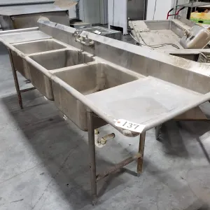 Advance Triple Basin Commercial Sink