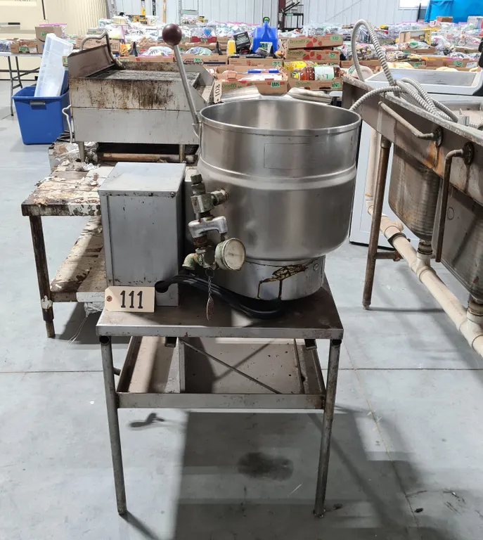 1974 Groen TDB Steam Jacketed Kettle & Stand
