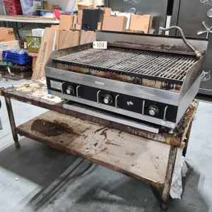 Star 6036CB Gas Charbroiler & Stainless Steel Table