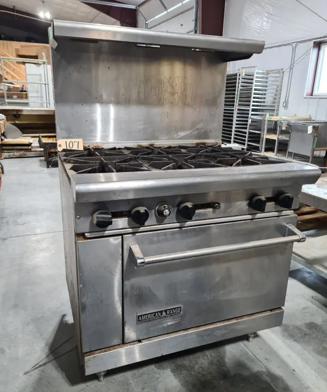 American Range 6-Burner Gas Stove with Oven