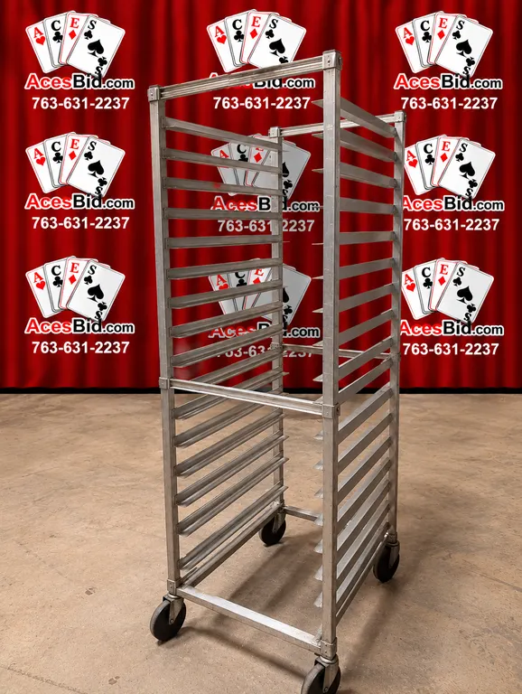 Aluminum Sheet Pan Rack on Casters - 21" x 26" x 69"
