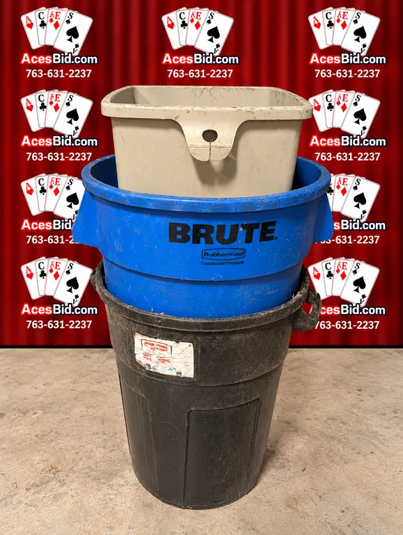 (3) Assorted Trash Cans
