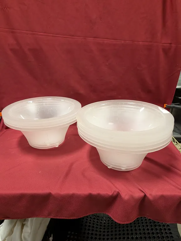 (10) Acrylic Bowls - 17" x 7"